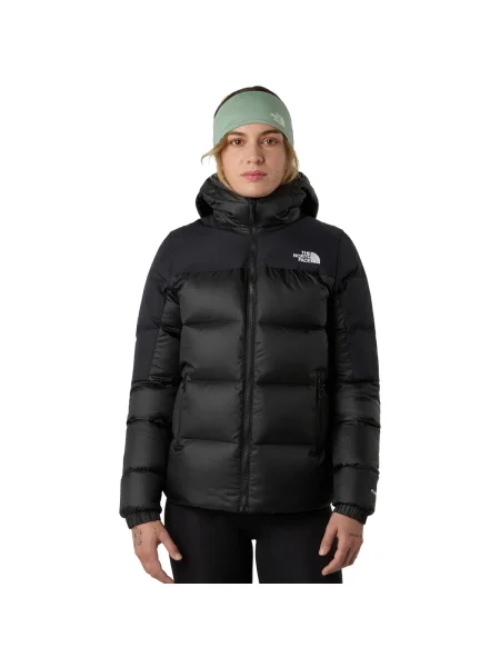 Dámska páperová bunda The North Face Diablo Down Hooded black heather/black čierna