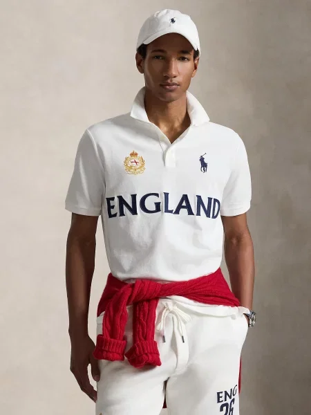 Polo Ralph Lauren Tričko tmavomodrá / zlatá biela