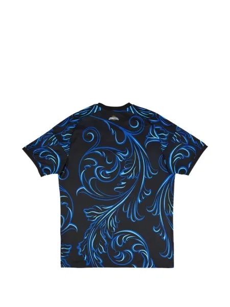 Lung tricou Adidas din piele de căprioară negru