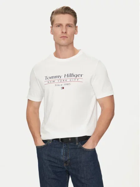 Tommy Hilfiger Marškinėliai Center Stack balta