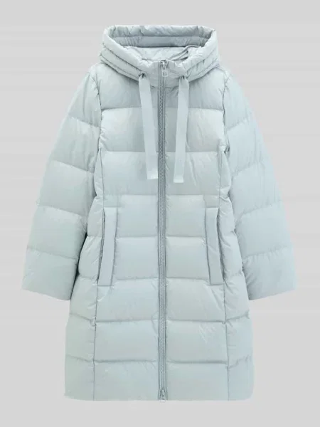 Płaszcz puchowy o kroju regular fit z nadrukiem z logo Marc O'polo