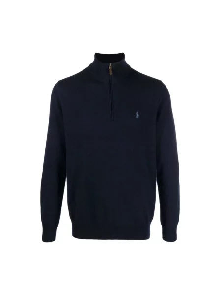 Długi sweter Polo Ralph Lauren z długim rękawem niebieski