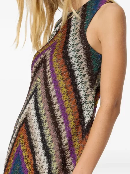 Rochie mini Missoni fără mâneci de costum portocaliu