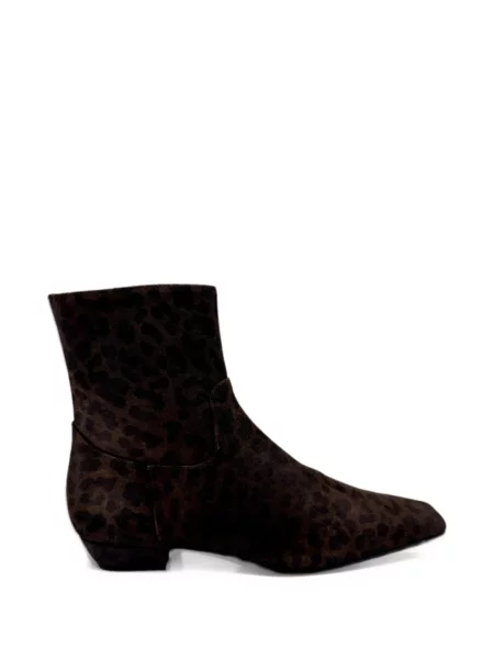Cizme scurte Festa Milano cu imagine cu model leopard maro
