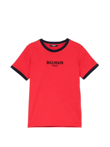 Koszulka dziecięca Balmain czerwona