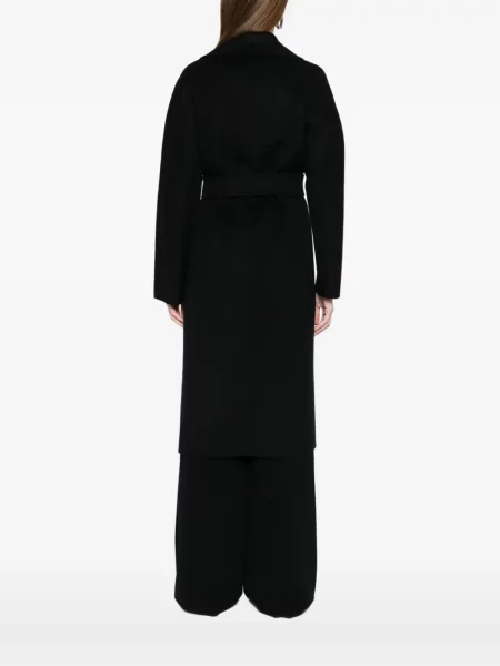 Vilnonis paltas Max Mara juoda