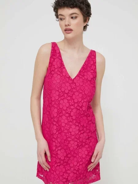 Desigual Obleka LACE roza