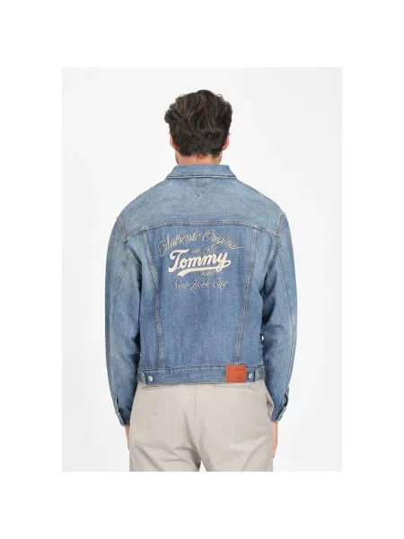 Lekka kurtka jeansowa Tommy Jeans niebieska