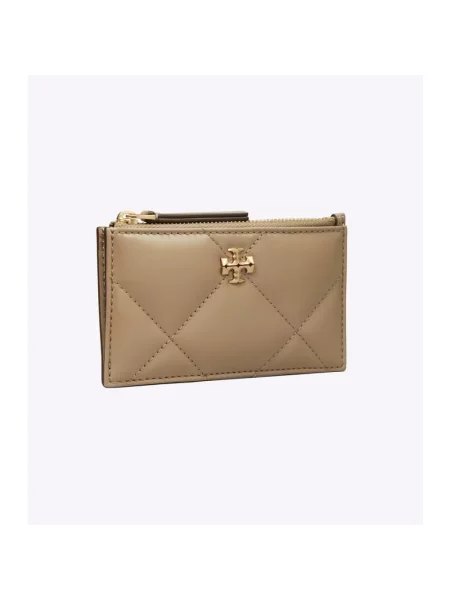 Portfel Tory Burch skórzany beżowy