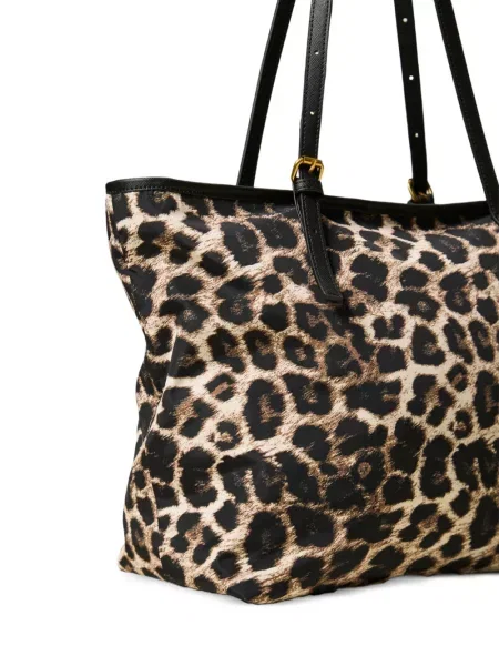 Geantă shopper Twinset cu imagine cu model leopard