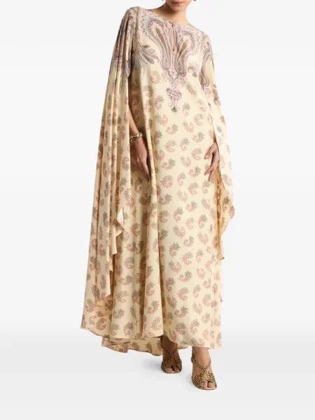 Rochie Etro de mătase cu imagine de costum