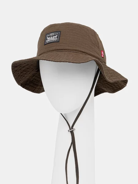 Klobuk Levi's SUMMER DRAWSTRING BUCKET HAT zelena