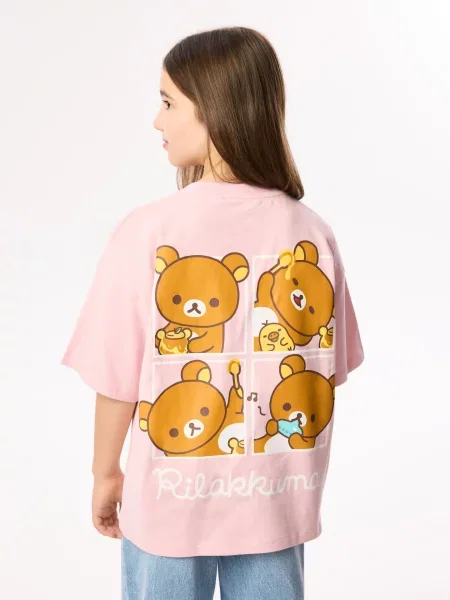 Reserved Tričko Rilakkuma ružová