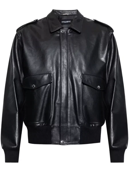 Geanta de piele Dolce & Gabbana negru
