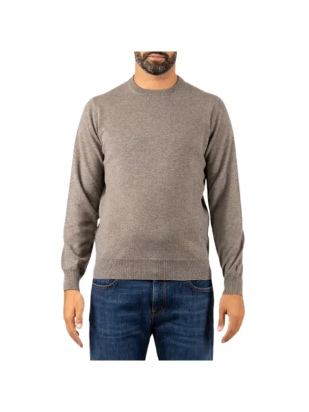 Sweter Filippo De Laurentiis z kaszmiru beżowy