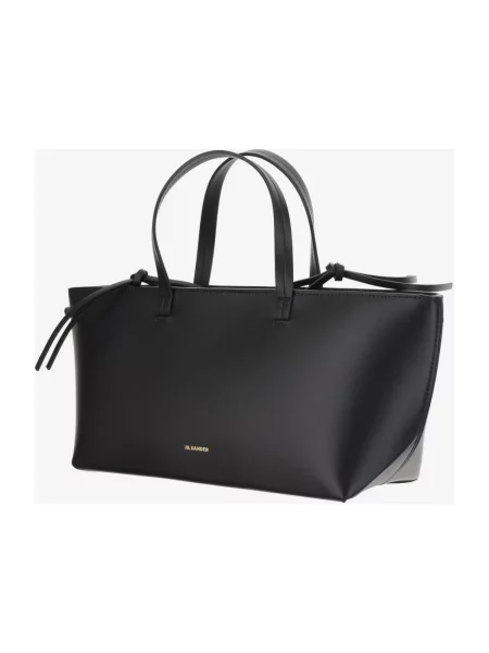 Shopperka Jil Sander skórzana czarna