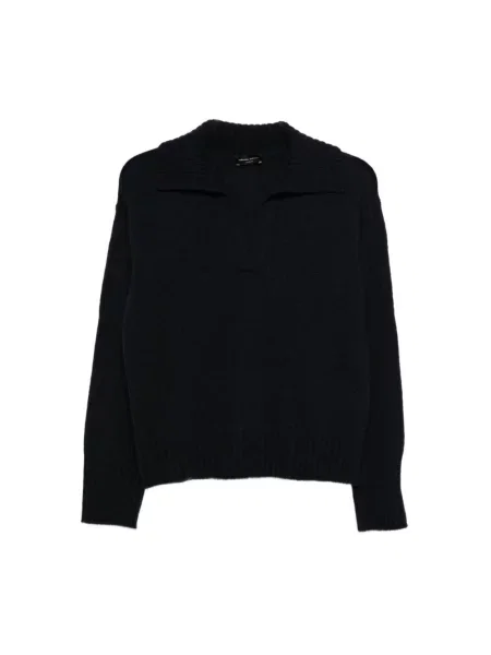 Sweter Roberto Collina wełniany niebieski