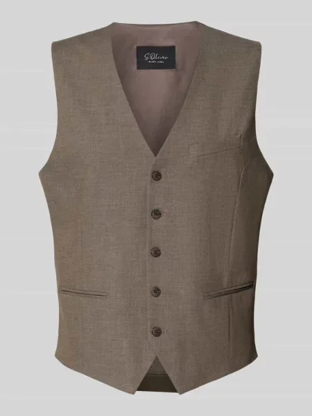 Kamizelka o kroju slim fit z dodatkiem wełny model ULTIMATE' S.oliver Black Label