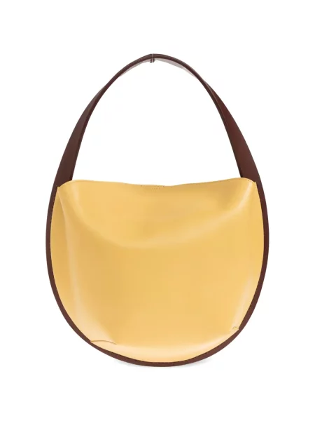 Geantă de mână Jil Sander din piele galben