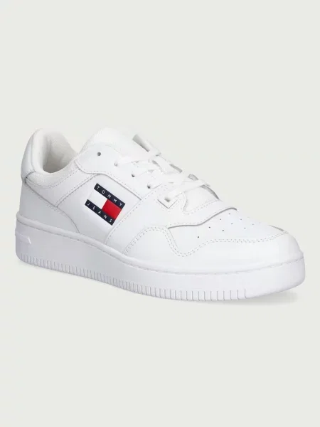 Tommy Jeans TJM RETRO BASKET ESS sneakers pentru bărbați alb