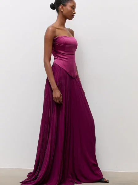 Answear.LAB rochie plisată violet