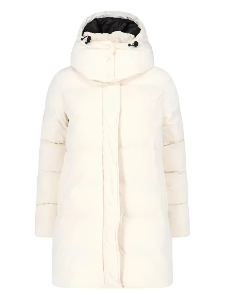 Palton Aspesi cu glugă alb