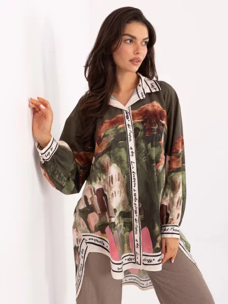 Cămașă Rue Paris kaki