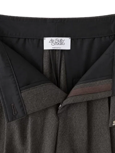 Pantaloni Le Sully Studio maro