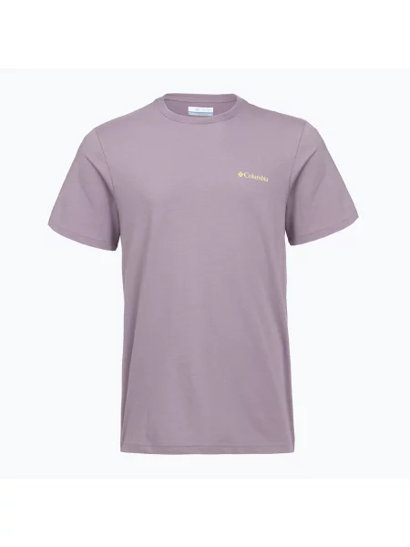Tricou pentru bărbați Columbia CSC Basic Logo Back Tee shale purple/linework c badge violet