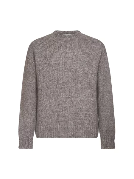 Sweter Roberto Collina brązowy
