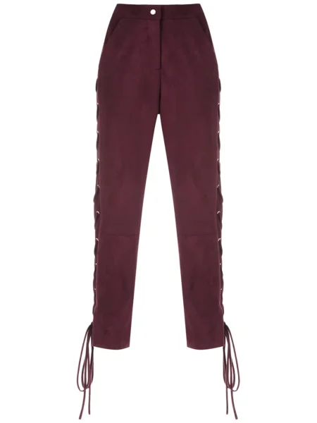 Spodnie Olympiah o krotszym kroju fioletowe