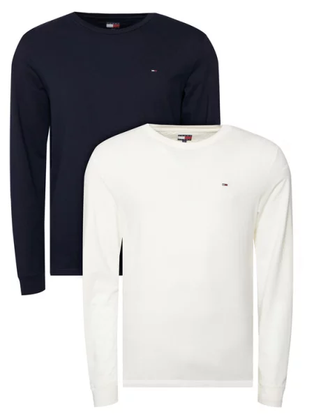 Tommy Jeans Komplet longsleeve Granatowy