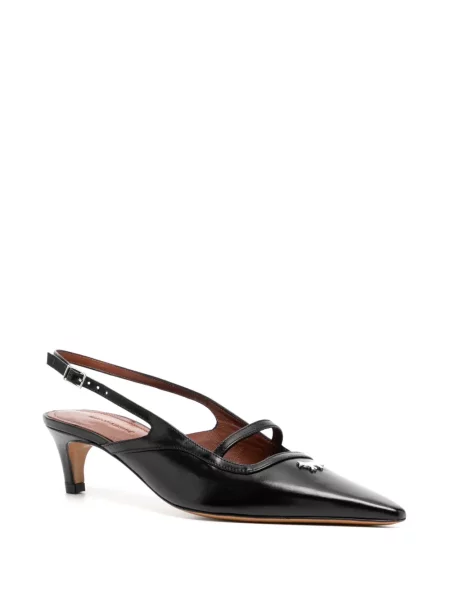 Pantofi cu toc Maison Kitsune slingback negru