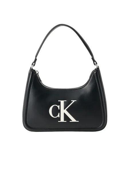 Geantă Calvin Klein Bold Ck Small Shoulder Bag negru