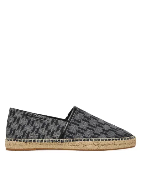 Espadrile KARL LAGERFELD črna