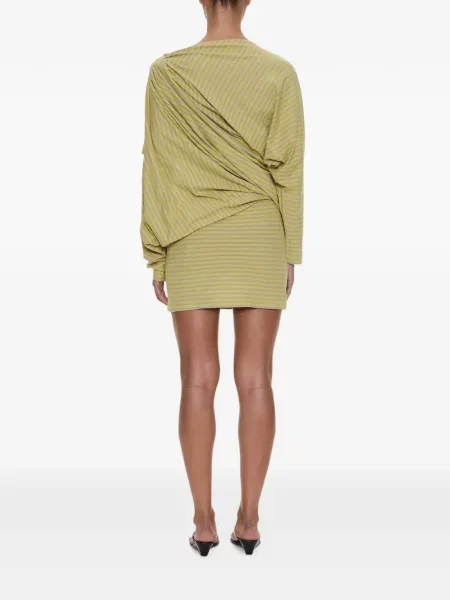 Rochie mini Christopher Esber drapată galben