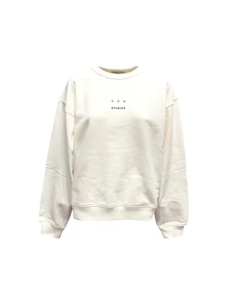 Bluza Copenhagen Studios z nadrukiem biała