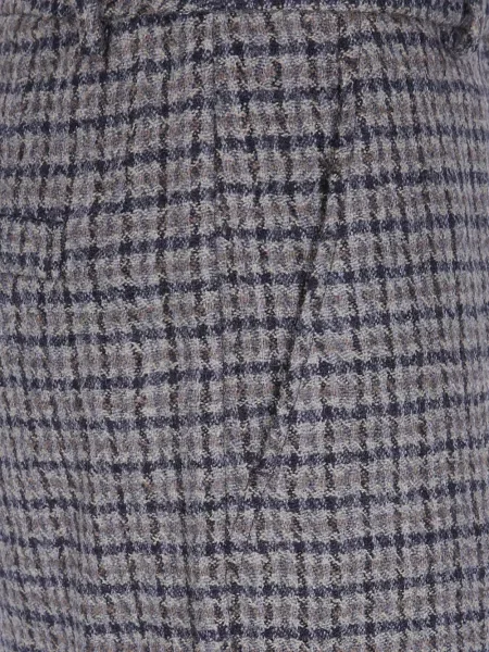 Pantaloni Seventy în carouri gri