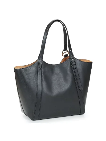 Shopper kabelka Lauren Ralph Lauren čierna