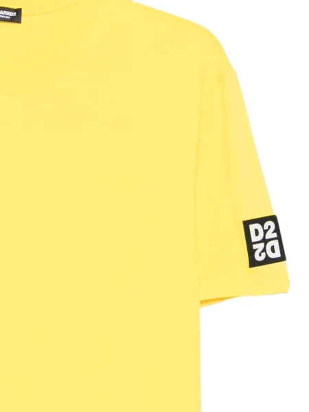 Tricou Dsquared2 cu autograf galben