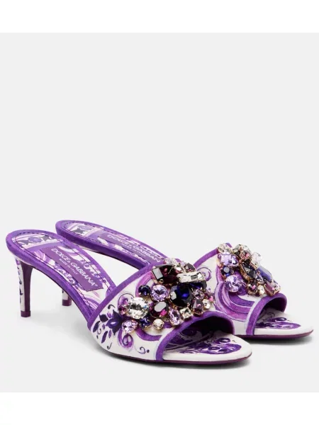 Mules Dolce&gabbana vijolična
