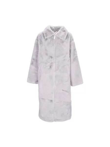 Długi płaszcz Nike biały