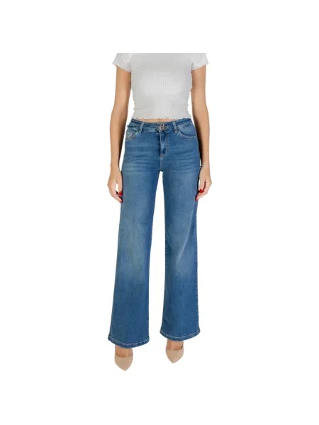 Blugi evazați Liu Jo albastru