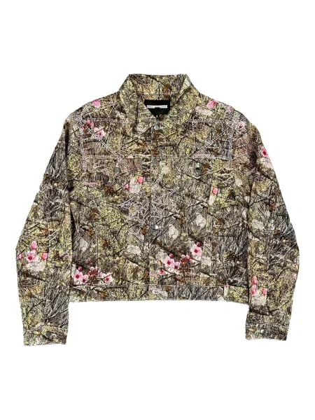 Geacă Sp5der cu model floral cu imagine verde