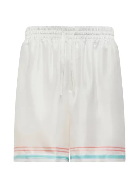 Dans pantaloni scurți Casablanca de mătase alb