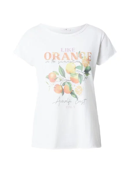 Hailys Tricou verde / portocaliu / roz alb