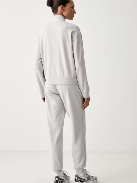 Emporio Armani melegítő szett női elasztánnal szürke