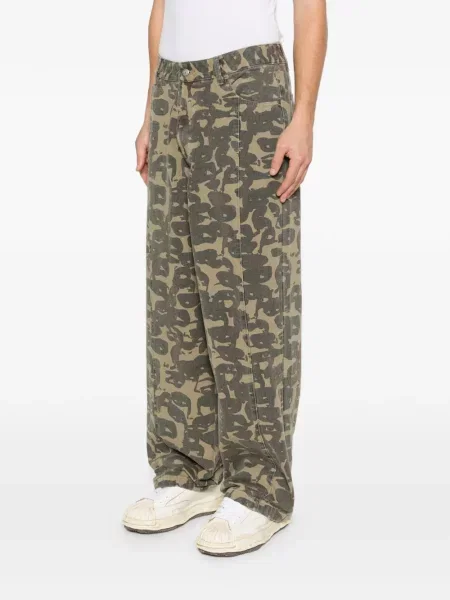 Maskáčové straight fit džíny Kidsuper