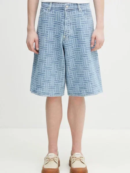 Kenzo pantaloni scurți jeans bărbați albastru