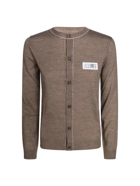 Kardigan Mm6 Maison Margiela brązowy